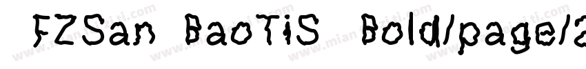 FZSanBaoTiS Bold/page/2字体转换